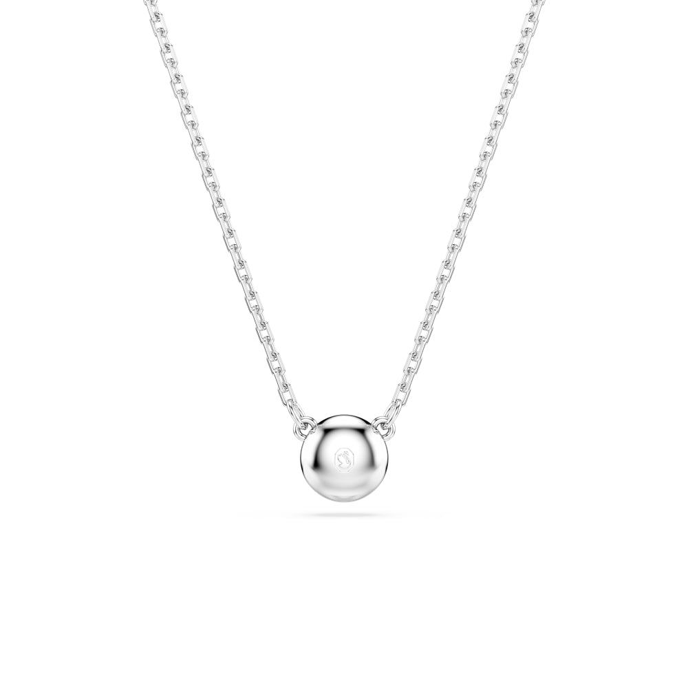 Swarovski Imber Rhodium Plated Round Cut Crystal Necklace