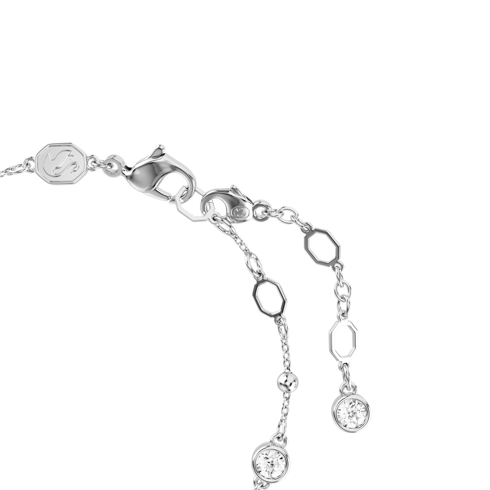 Swarovski Imber Rhodium Plated Round Cut Crystal Stud Bracelet