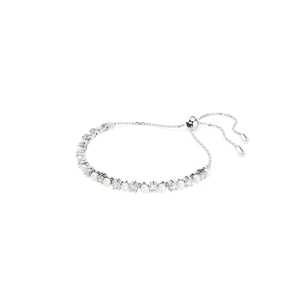 Swarovski Matrix Rhodium Plated Crystal Pearl Bracelet