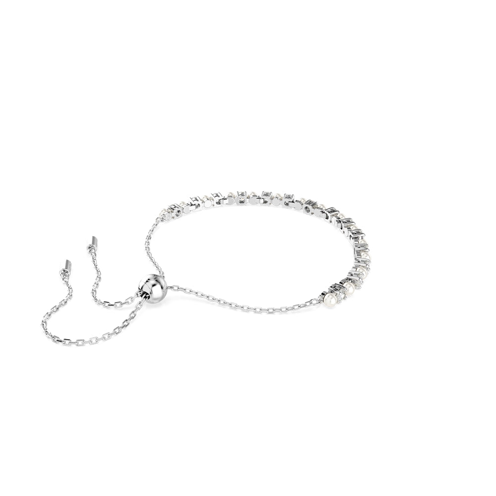 Swarovski Matrix Rhodium Plated Crystal Pearl Bracelet