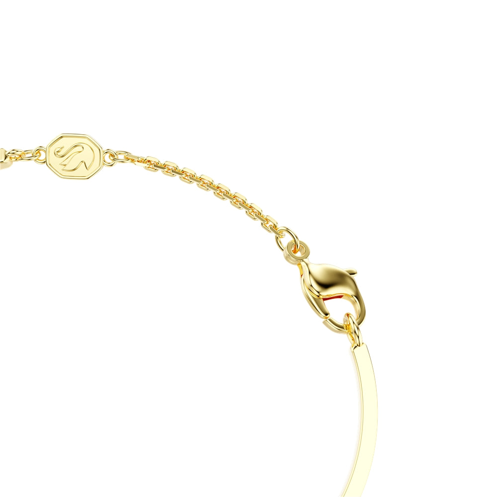 Swarovski Symbolica Gold Blue Crystal Evil Eye Bangle Bracelet