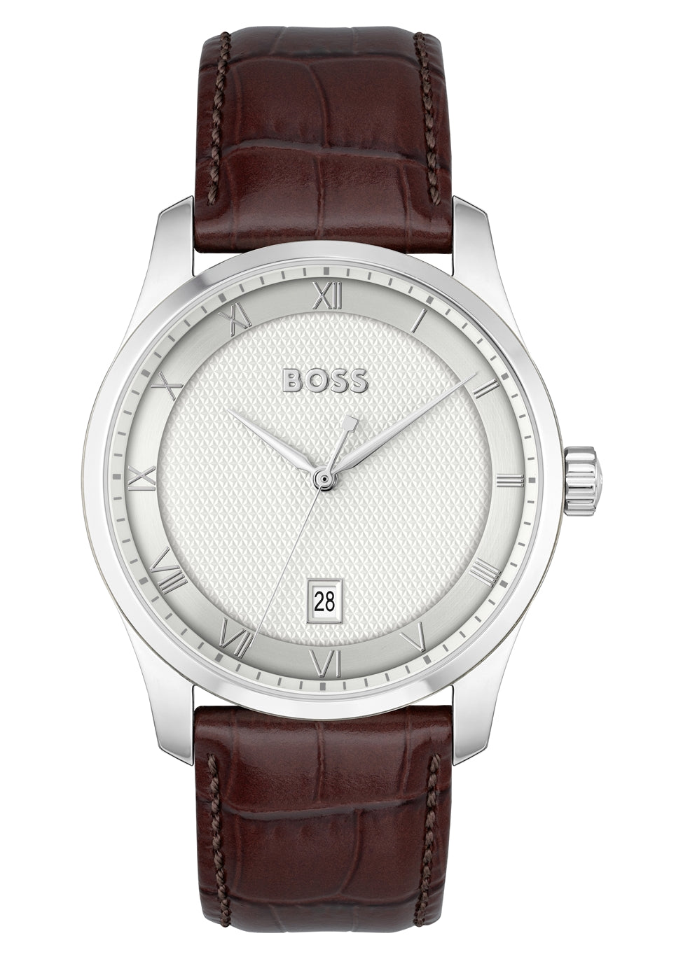 Boss Principle Brown Leather Watch