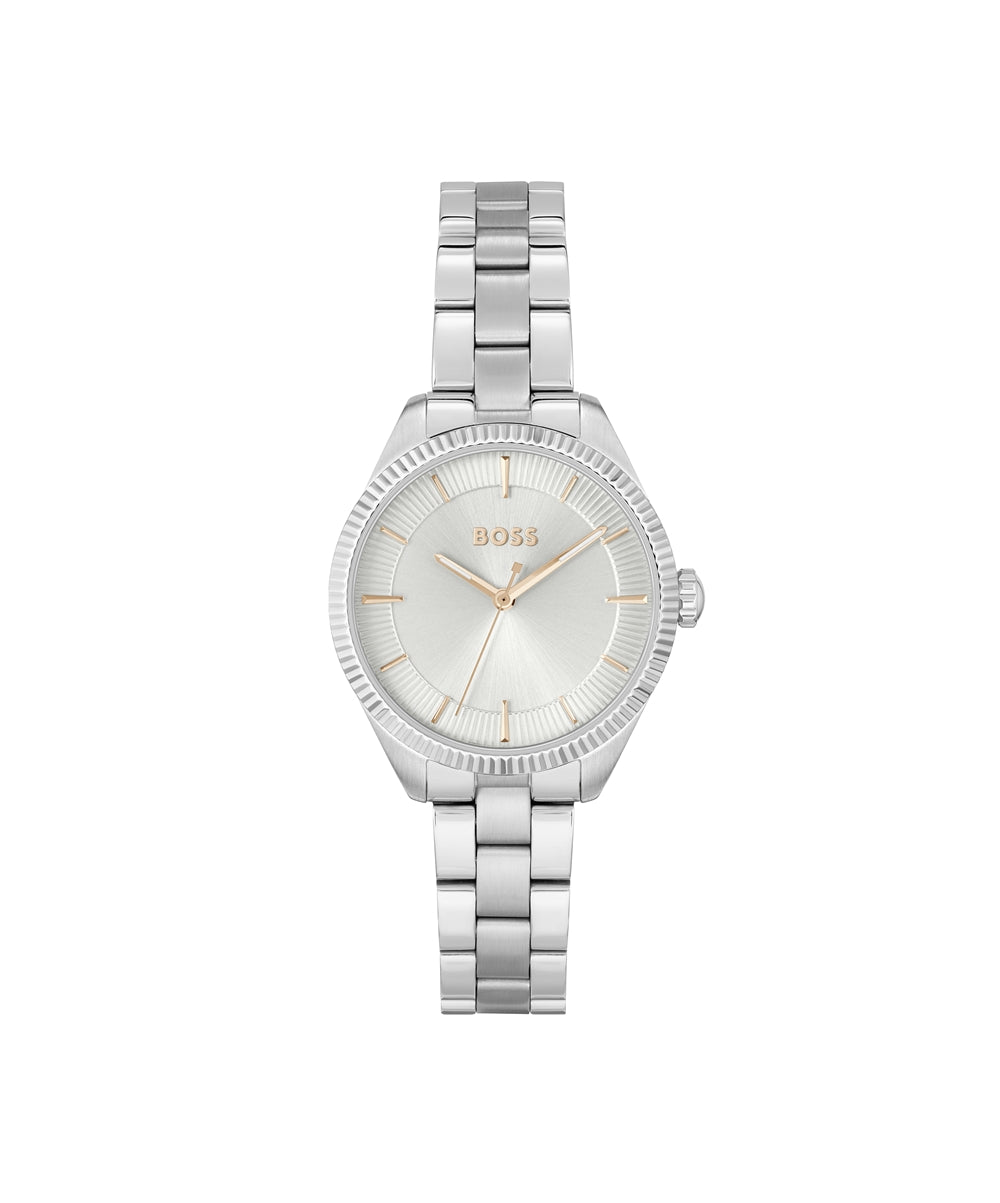 Boss Silver + Rose Gold Sage Watch