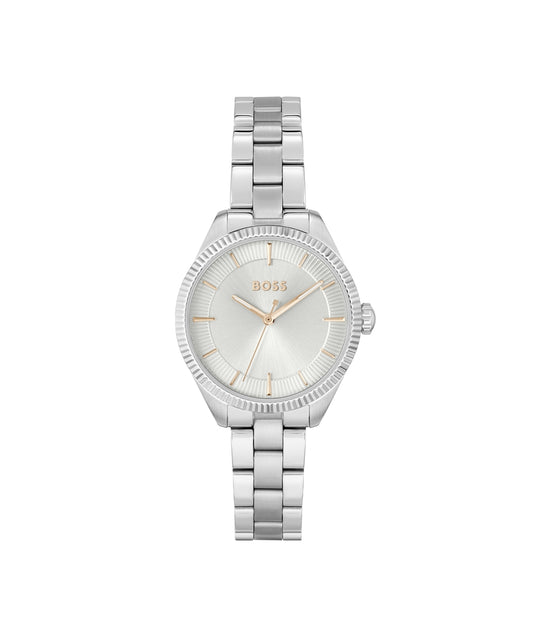 Boss Silver + Rose Gold Sage Watch