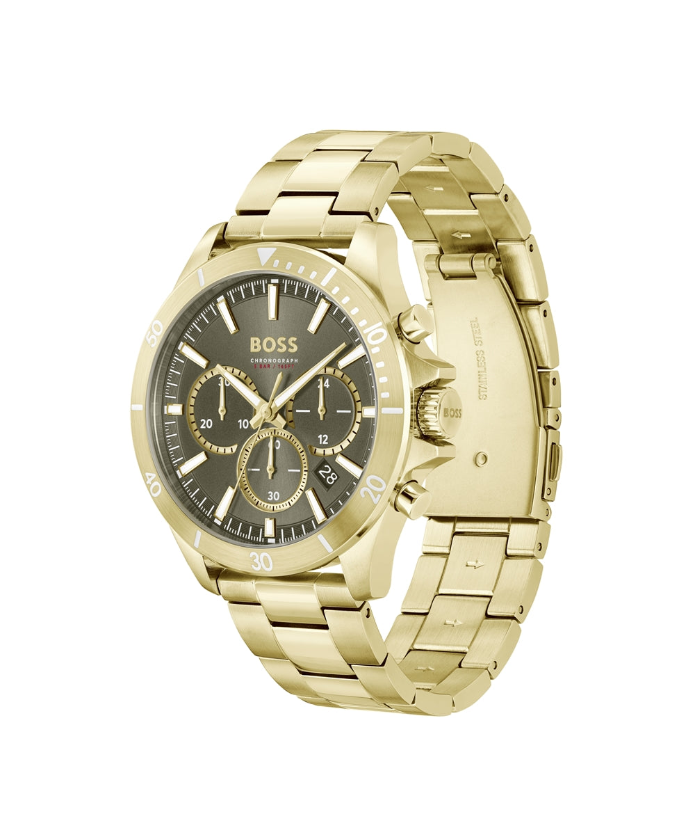 Boss Sports Lux Troper Gold Chronograph Watch