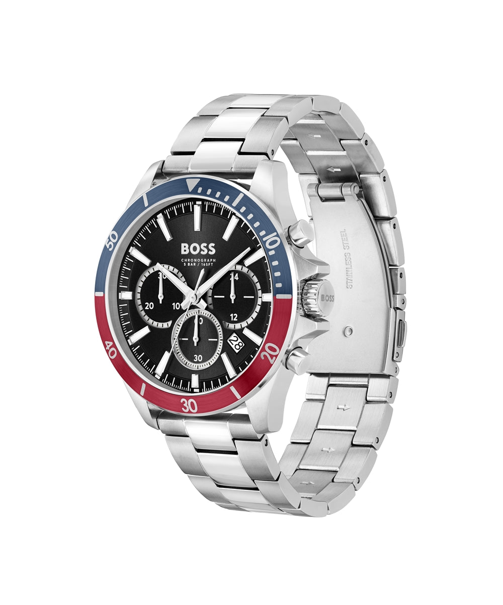 Boss Troper Red Blue Chronograph Watch