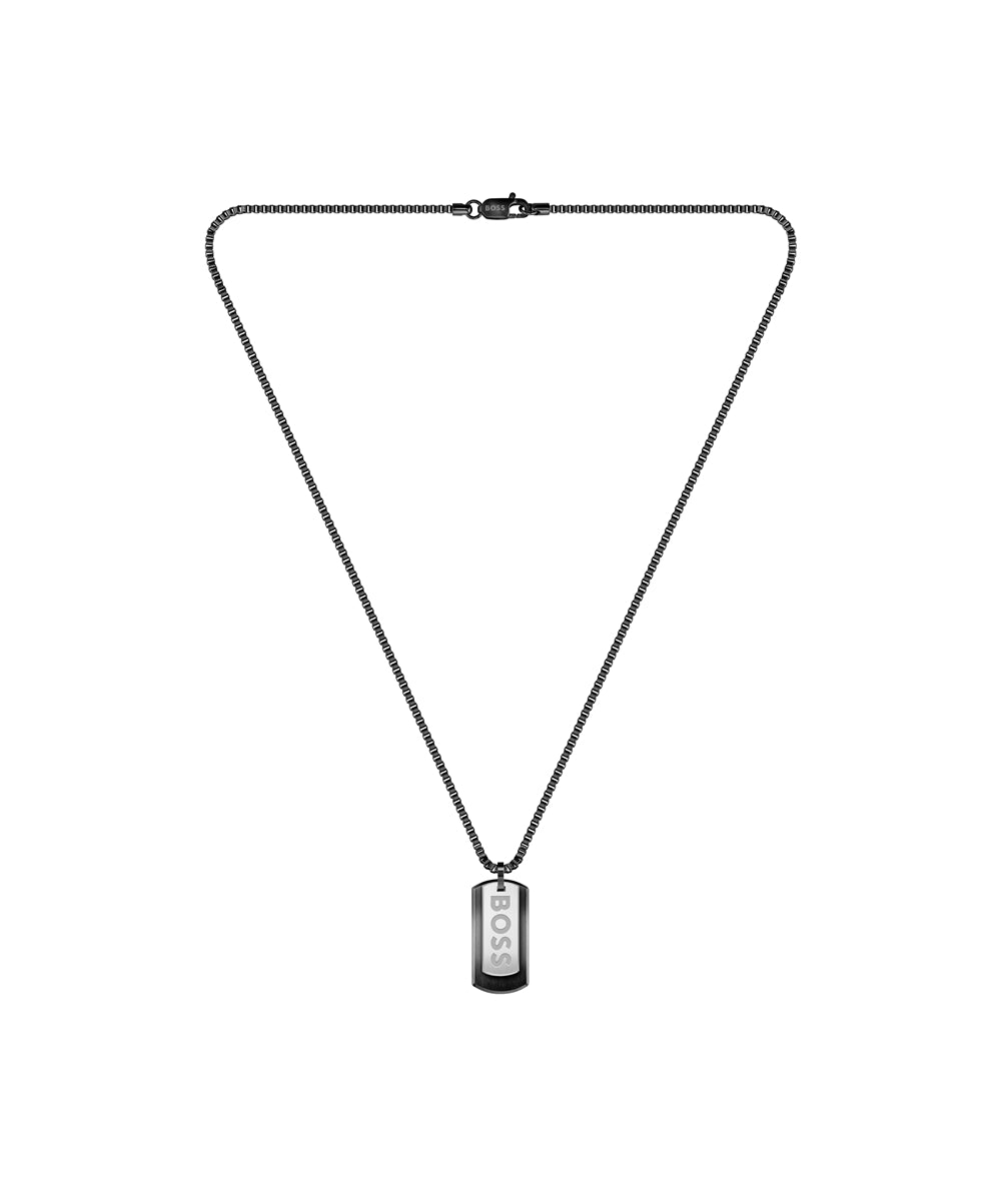 Boss Devon Black IP Necklace