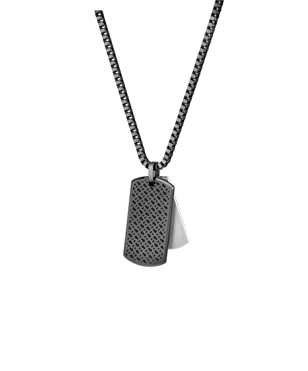 Boss Devon Black IP Necklace