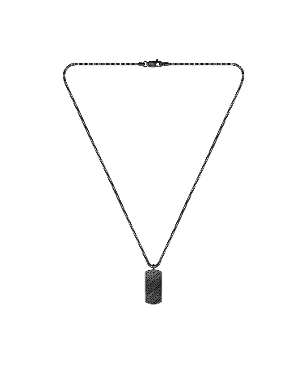 Boss Devon Black IP Necklace