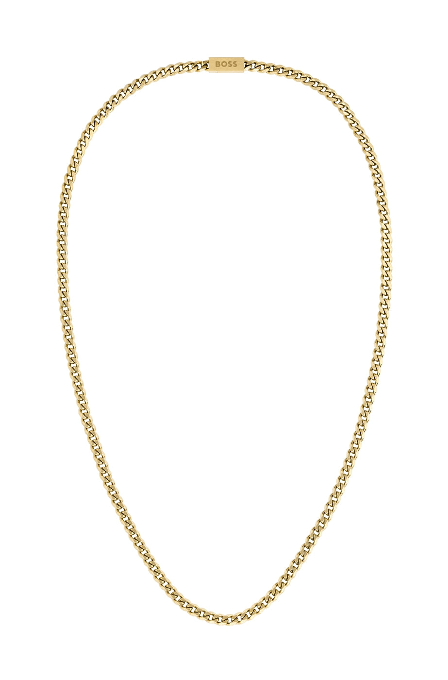 Boss Gold Curb Chain Necklace