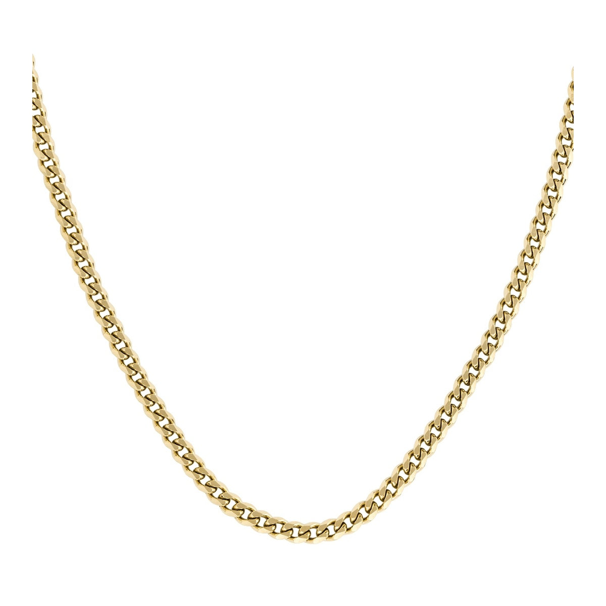 Boss Gold Curb Chain Necklace
