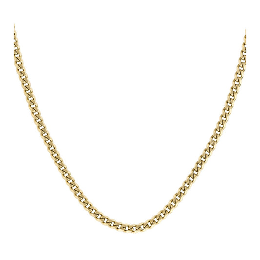 Boss Gold Curb Chain Necklace