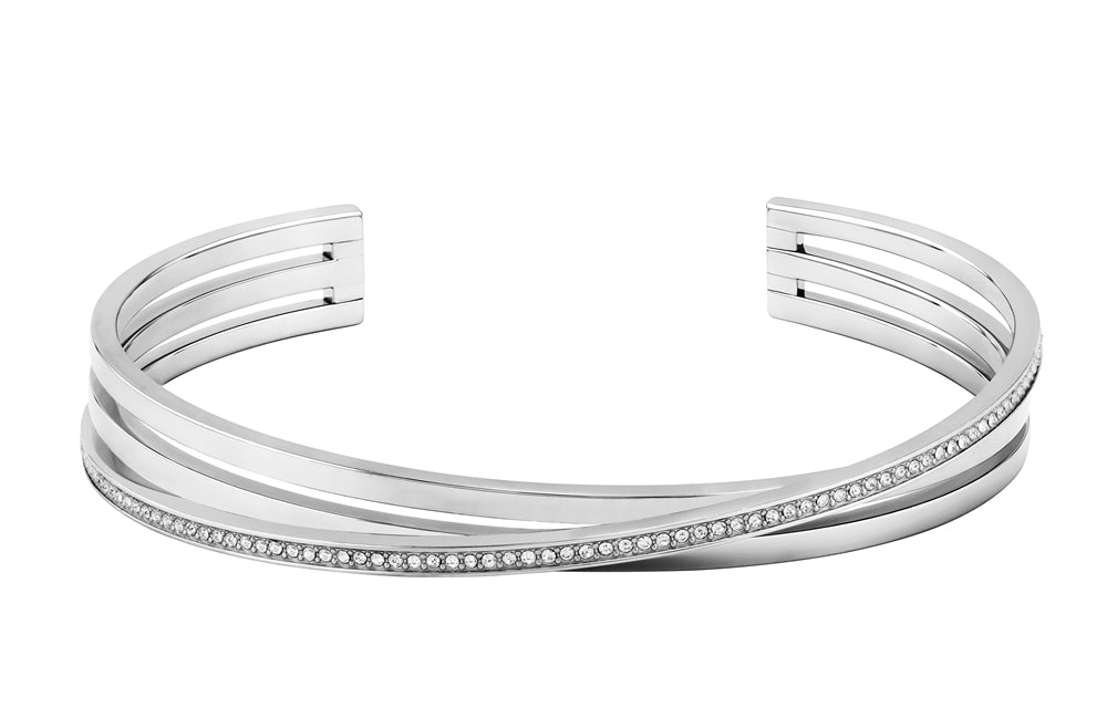 Boss Saya Steel CZ Bangle