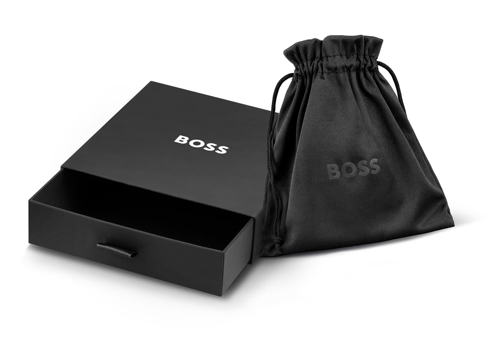 Boss Steel Curb Chain Link Necklace
