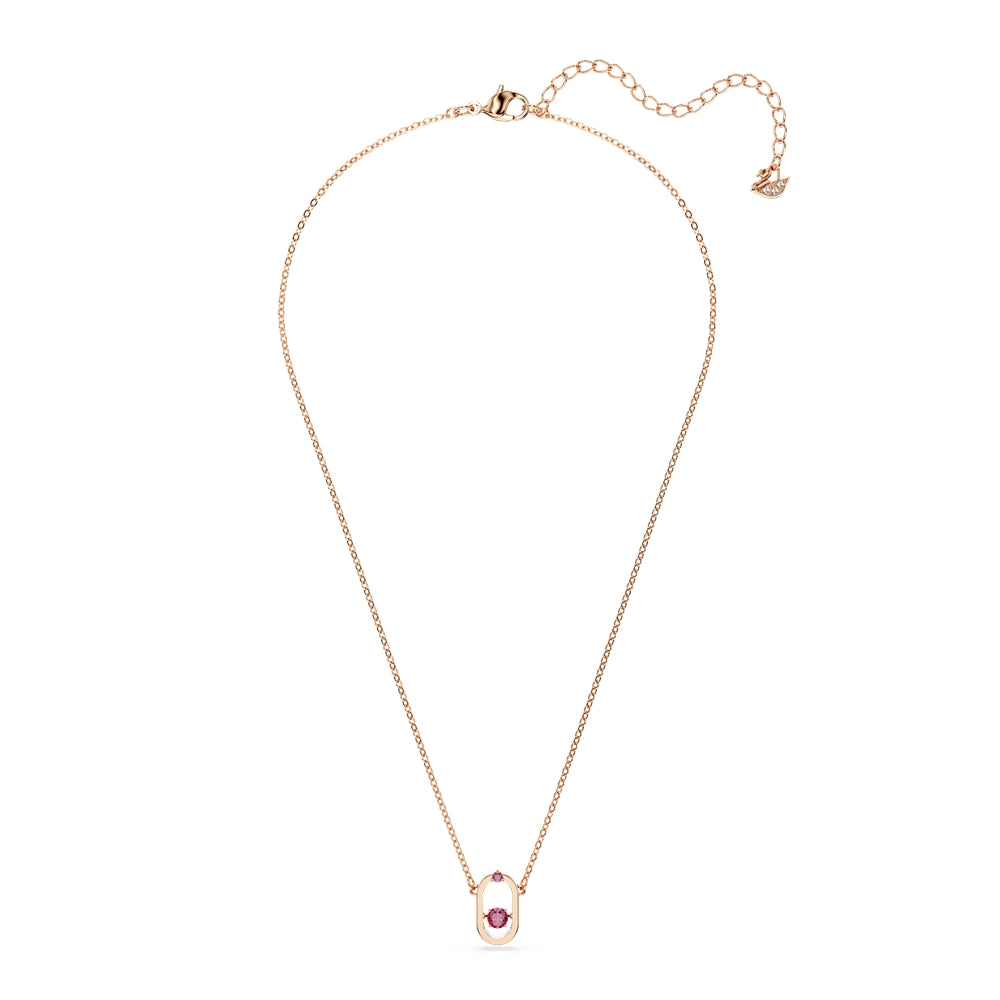 Swarovski Oval Rose Gold UNA Pendant Necklace