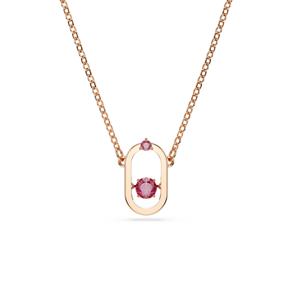Swarovski Oval Rose Gold UNA Pendant Necklace