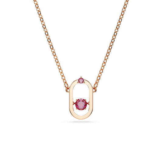 Swarovski Oval Rose Gold UNA Pendant Necklace