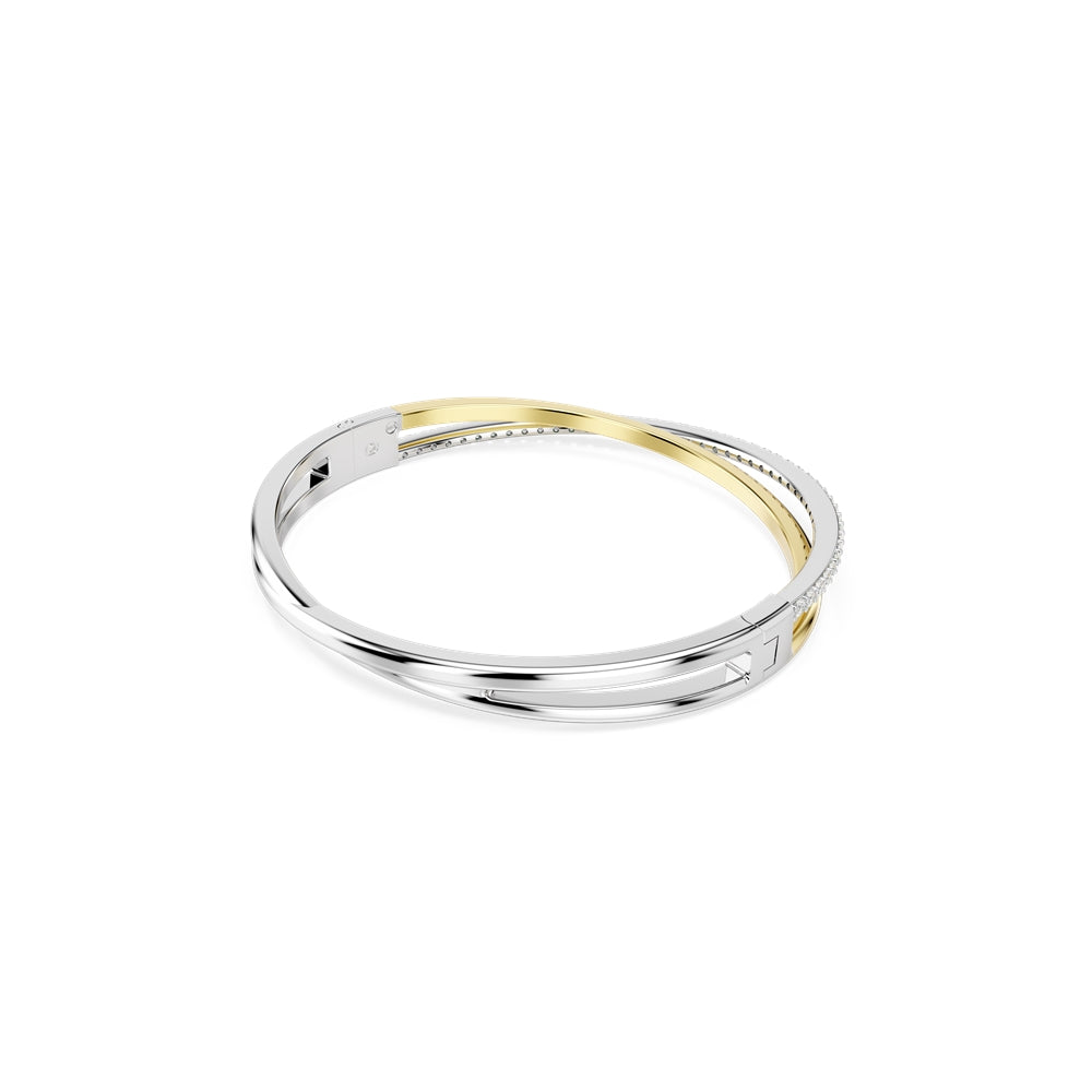 Swarovski Hyperbola Mixed Metal Round Crystal Bangle
