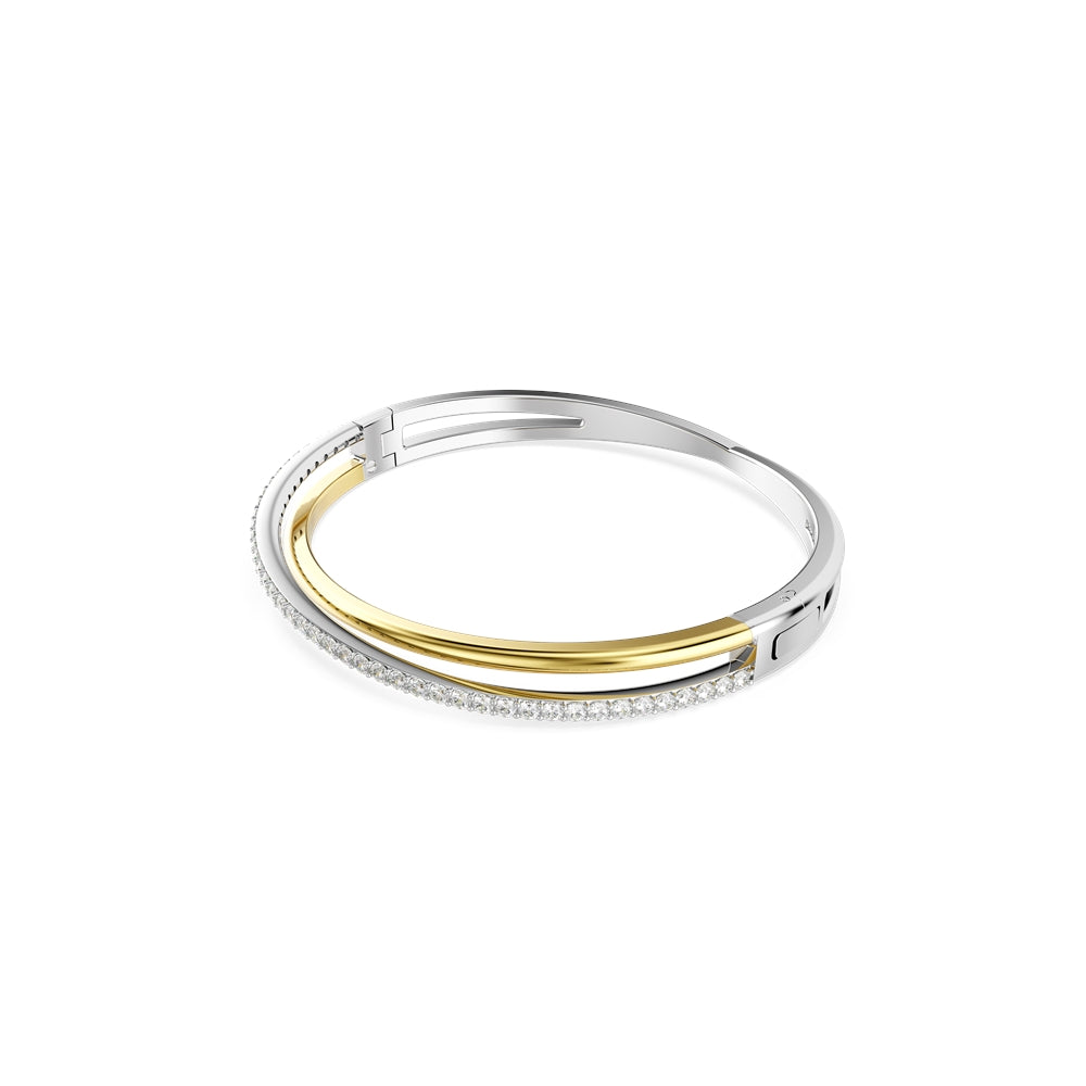 Swarovski Hyperbola Mixed Metal Round Crystal Bangle
