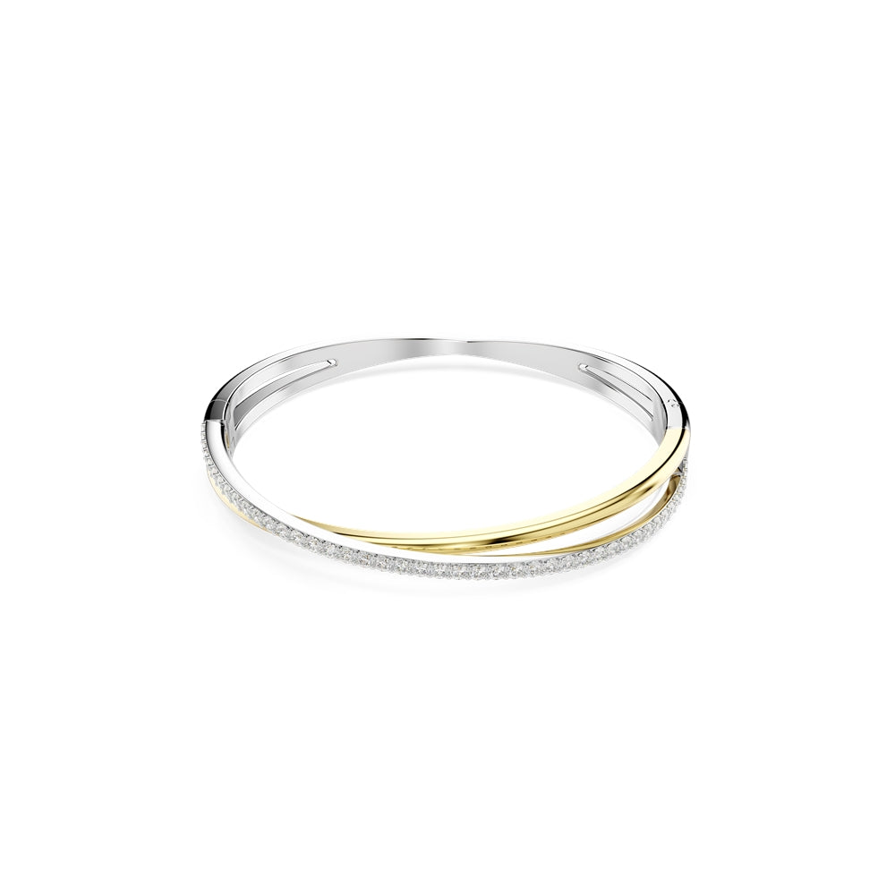 Swarovski Hyperbola Mixed Metal Round Crystal Bangle