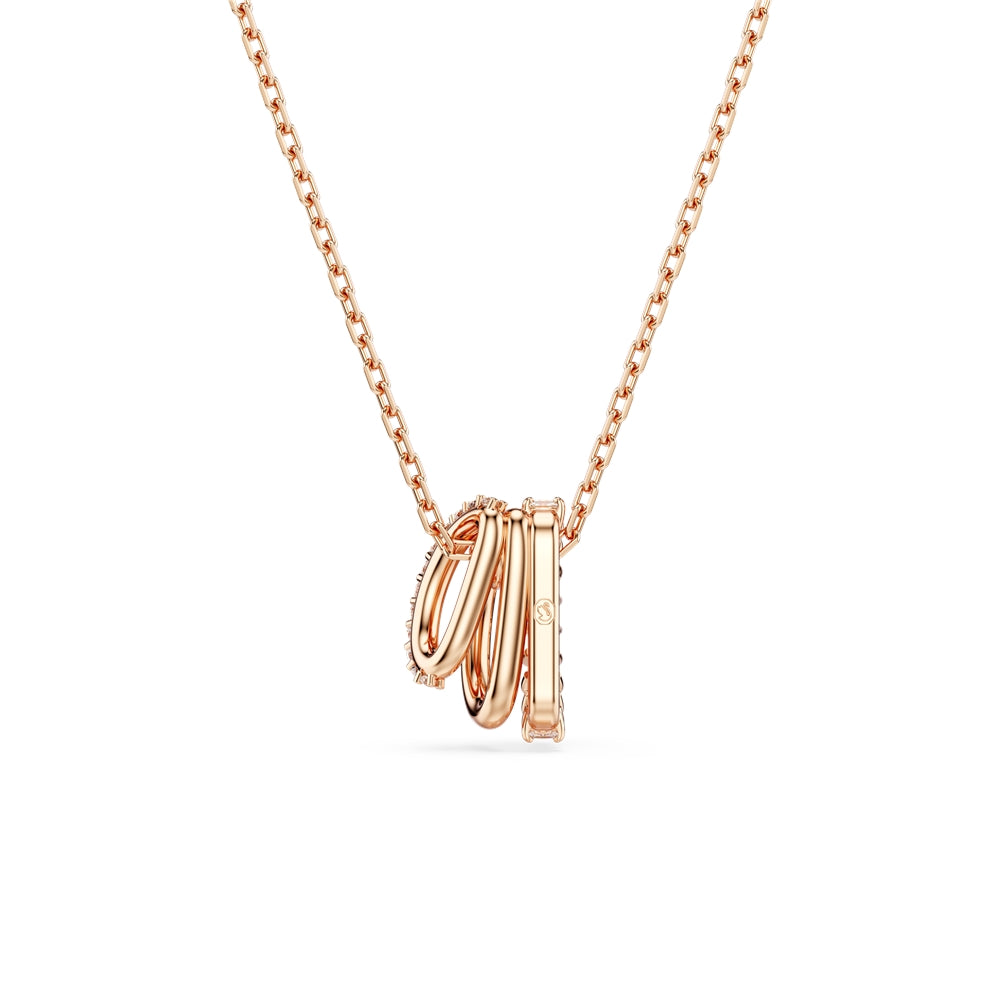 Swarovski Hyperbola Rose Gold Mixed Cuts Necklace