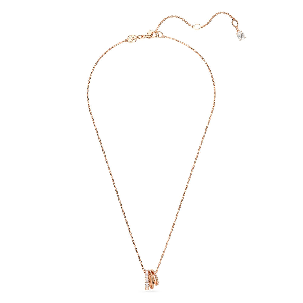 Swarovski Hyperbola Rose Gold Mixed Cuts Necklace