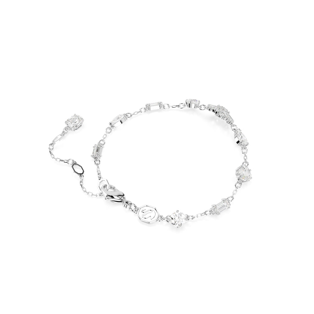 Swarovski Idyllia Rhodium Plated Mixed Cuts Snowflake Bracelet