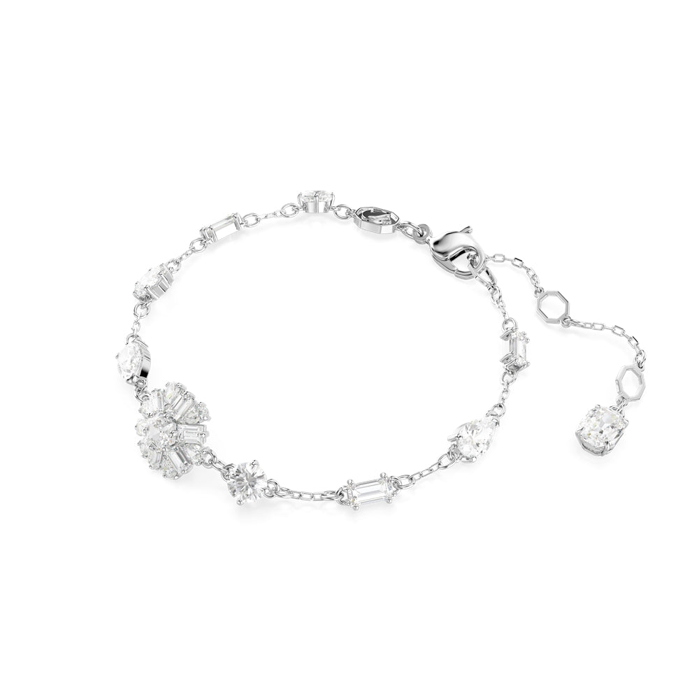 Swarovski Idyllia Rhodium Plated Mixed Cuts Snowflake Bracelet