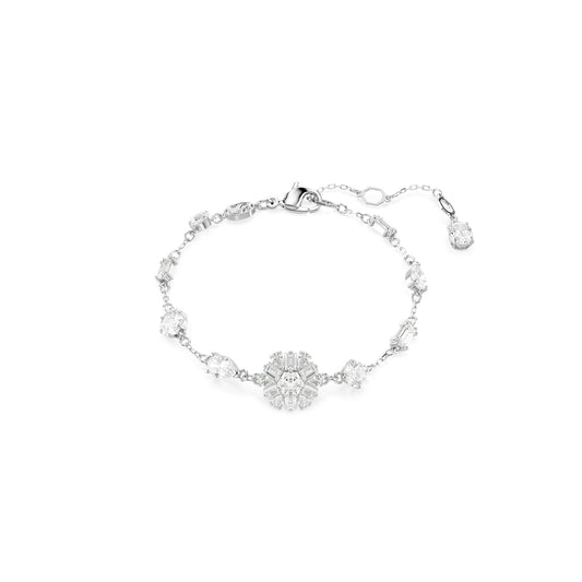Swarovski Idyllia Rhodium Plated Mixed Cuts Snowflake Bracelet