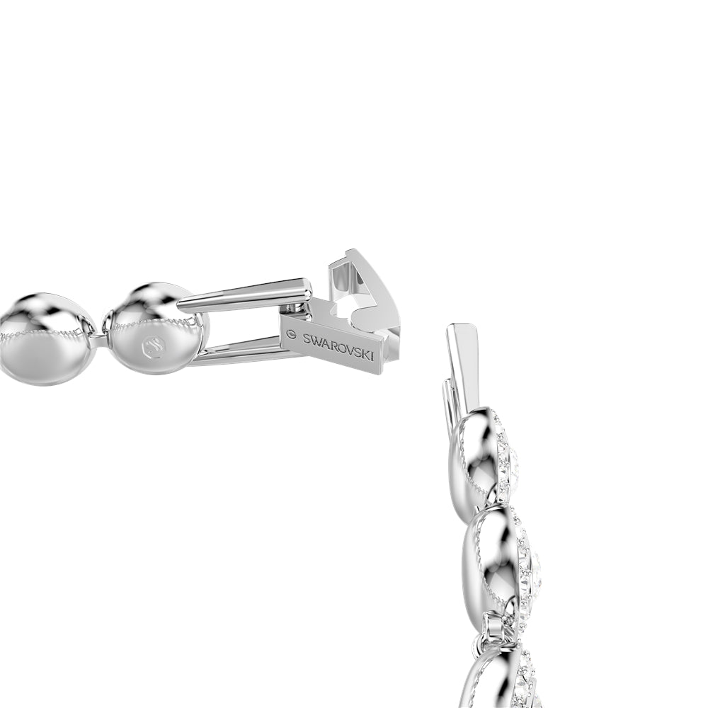Swarovski Una Rhodium Plated Round Cut Bracelet