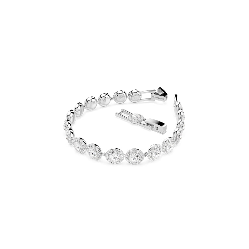 Swarovski Una Rhodium Plated Round Cut Bracelet