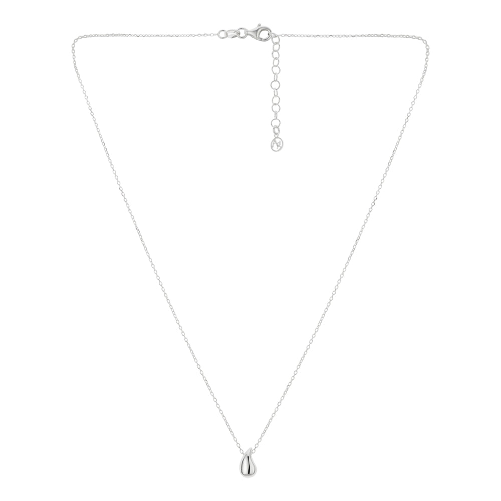Argento Silver Teardrop Pendant Necklace