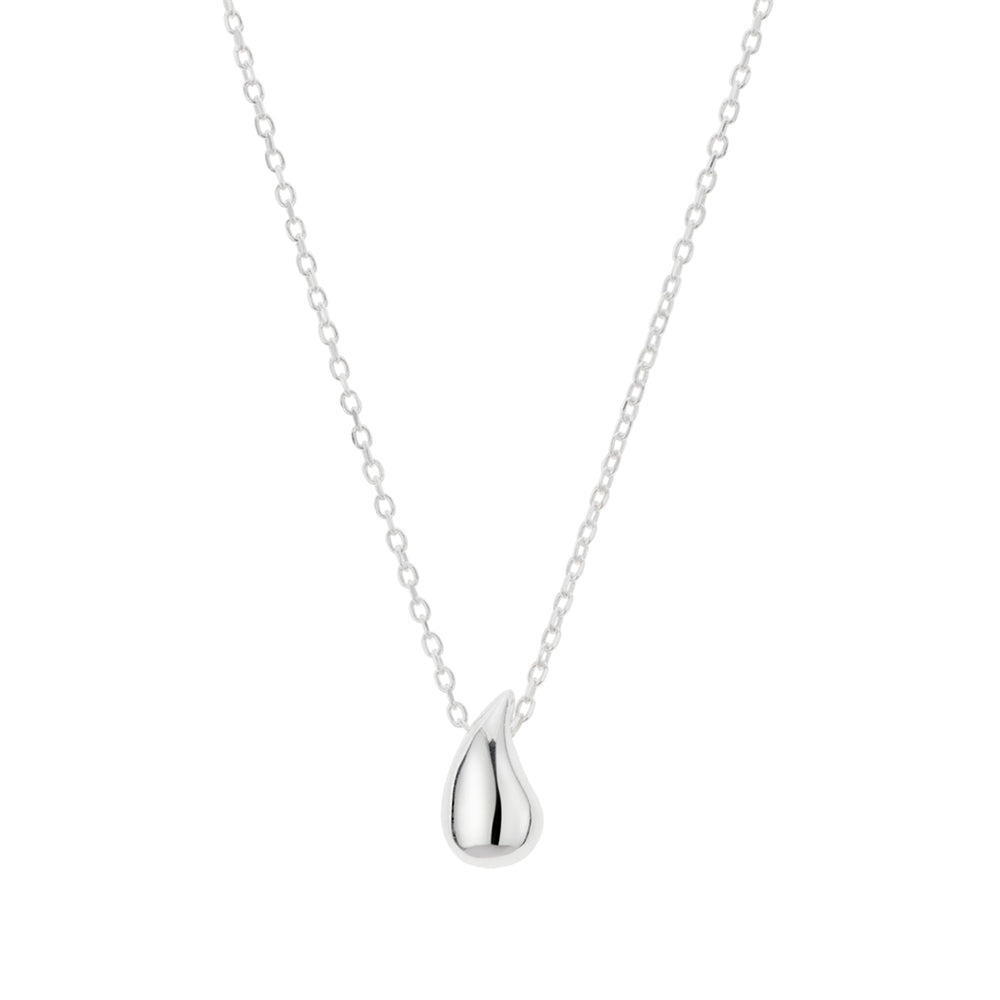 Argento Silver Teardrop Pendant Necklace