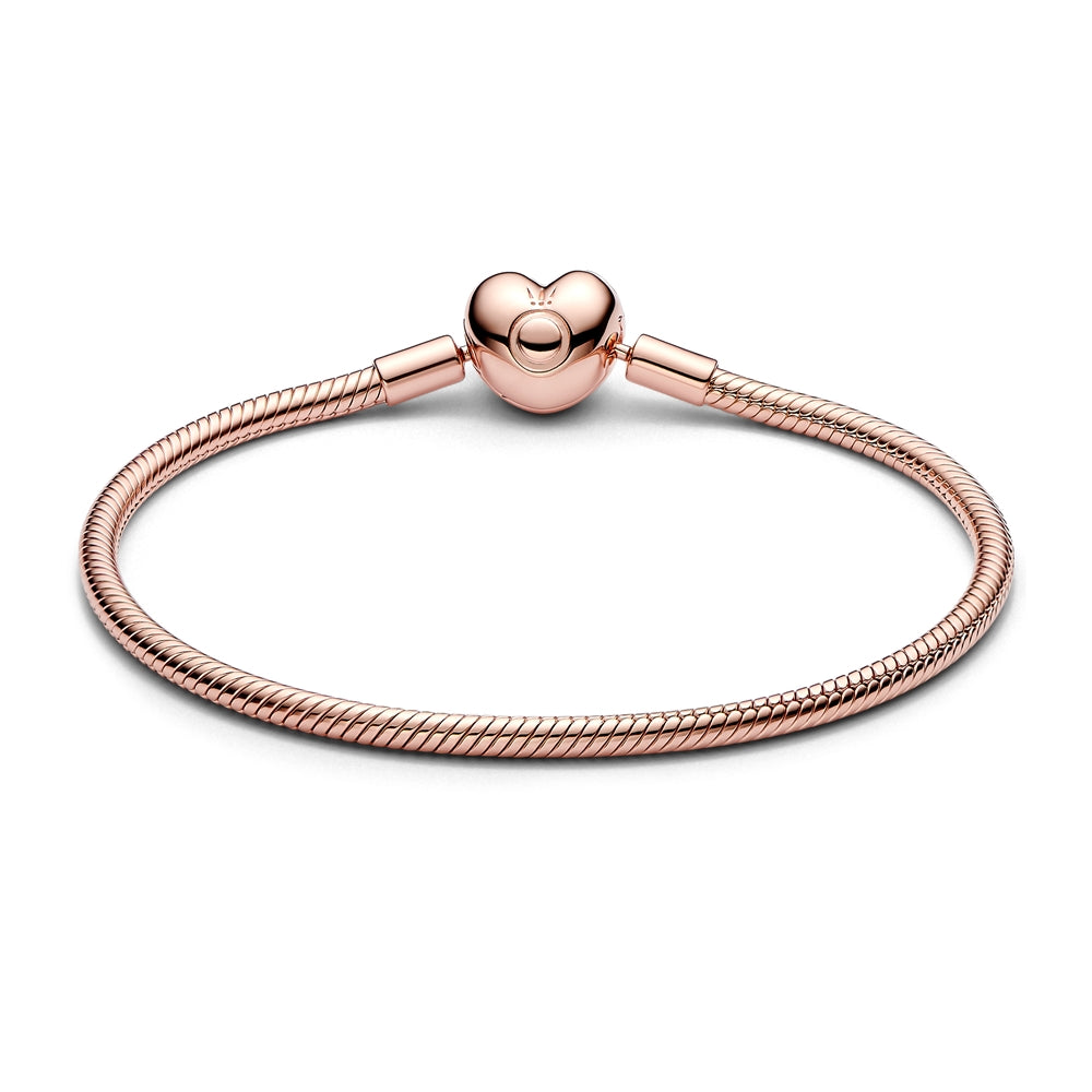 Pandora Rose Gold Moments Heart Clasp Bracelet