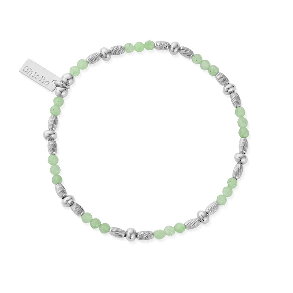 ChloBo Silver Sparkle Aventurine Bracelet