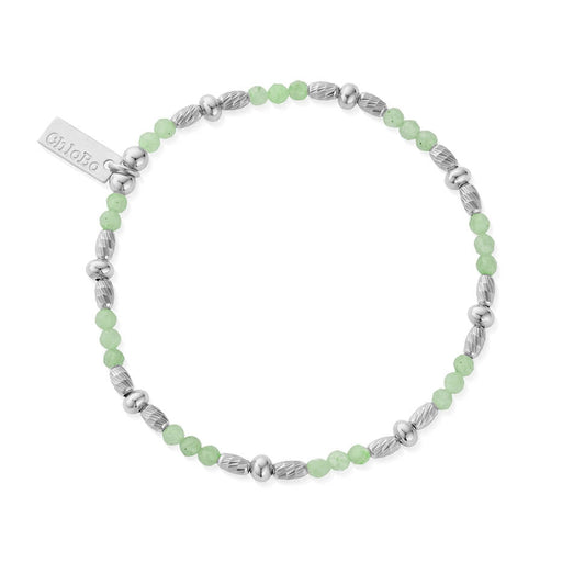 ChloBo Silver Sparkle Aventurine Bracelet