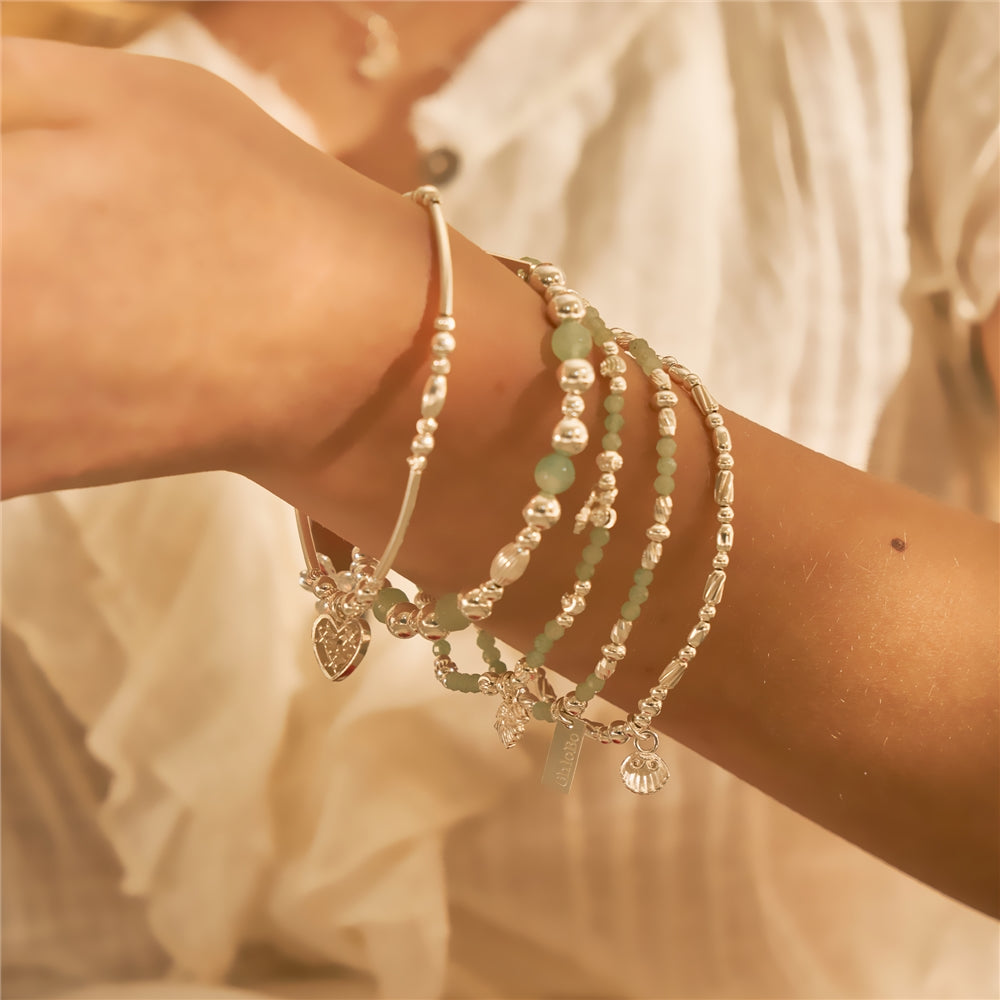 ChloBo Silver Travel Seeker Shell Bracelet