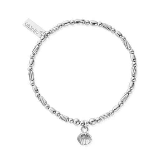 ChloBo Silver Travel Seeker Shell Bracelet