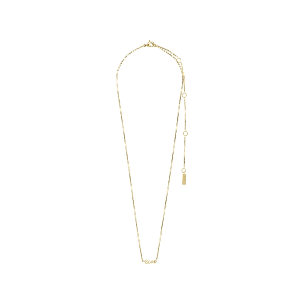 Pilgrim Gold Love Recycled Necklace