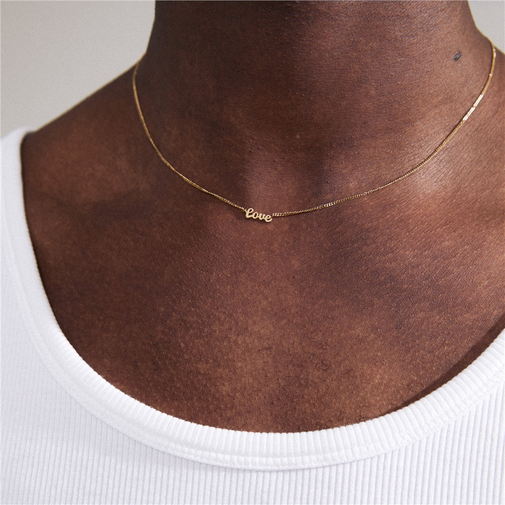 Pilgrim Gold Love Recycled Necklace