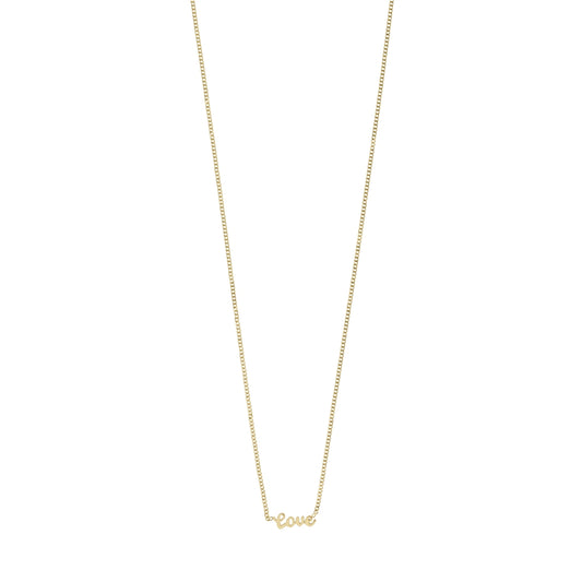 Pilgrim Gold Love Recycled Necklace