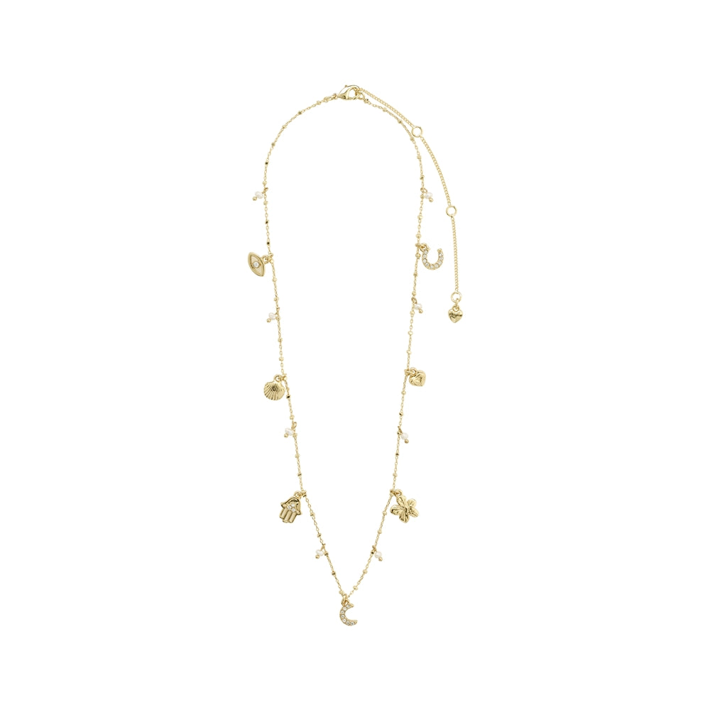 Pilgrim Gold Prucence Charms Necklace