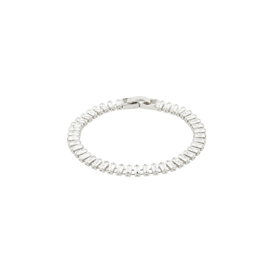Pilgrim Silver Rue Baguette Crystal Bracelet