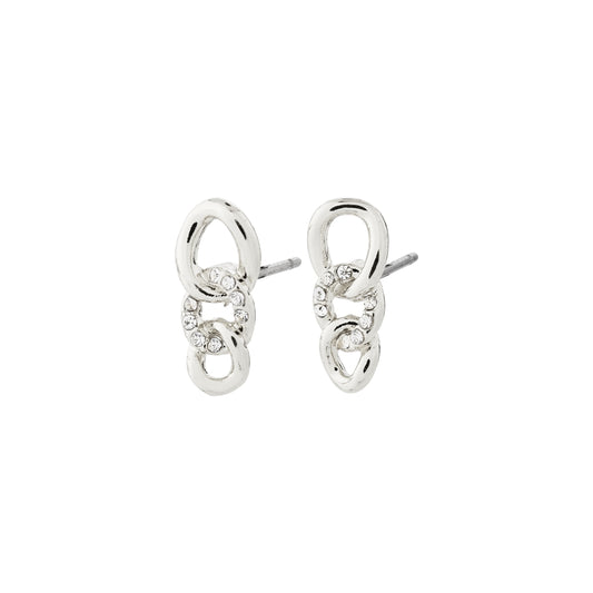 Pilgrim Silver Wrenley Links Stud Earrings