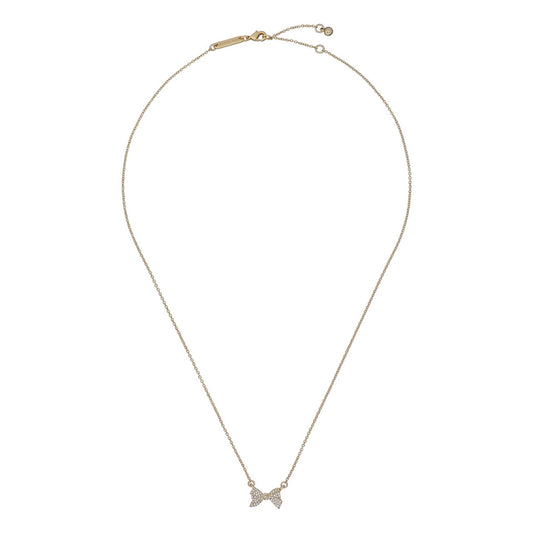 Ted Baker Gold Barsie Crystal Bow Necklace