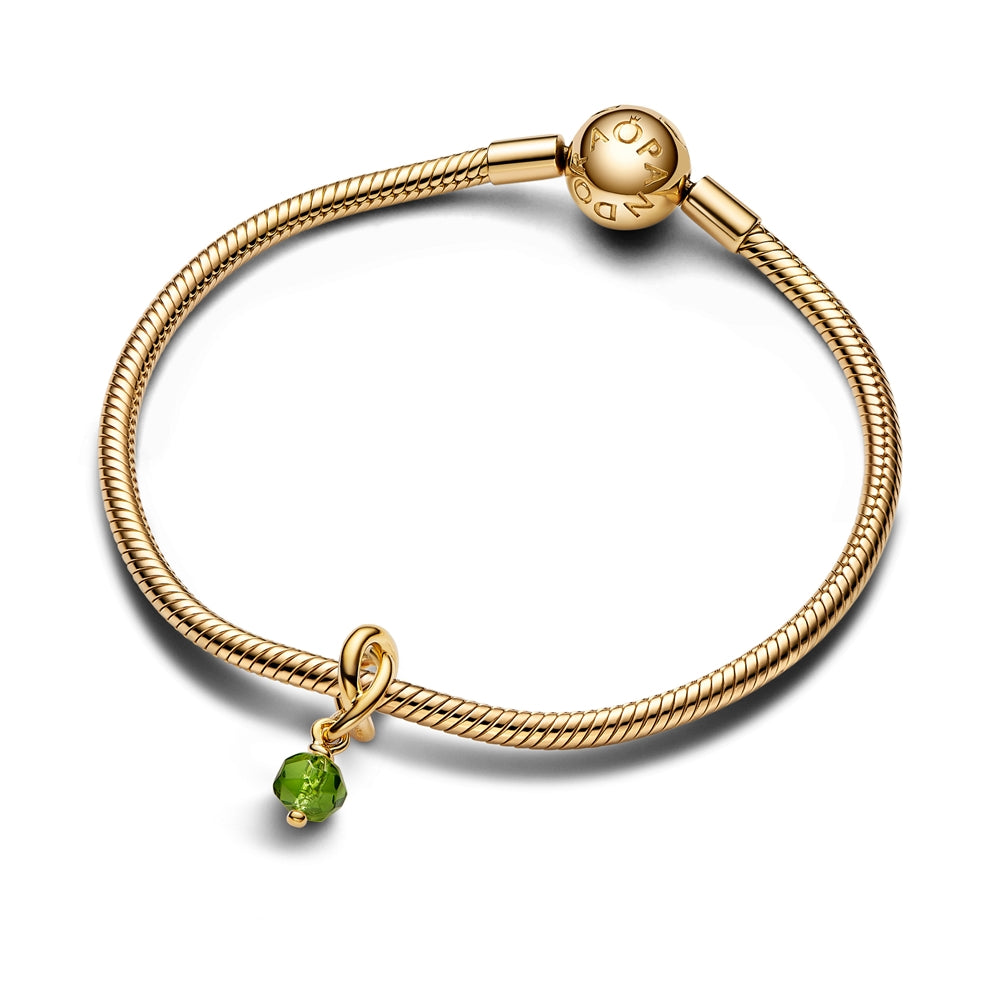 Pandora Gold August Eternity Circle Dangle Charm