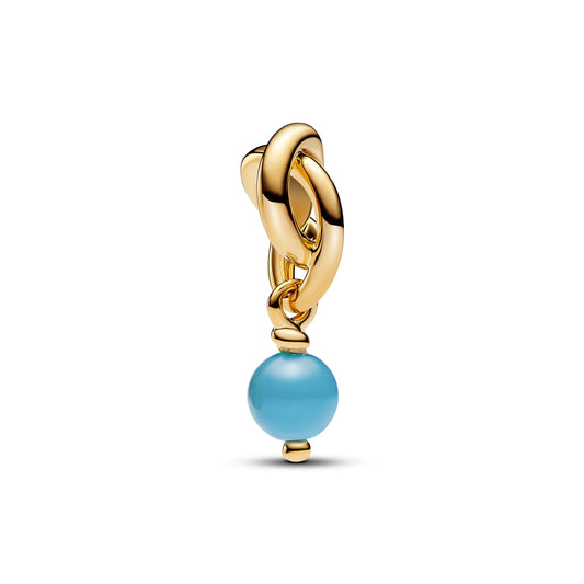 Pandora Gold December Eternity Circle Dangle Charm