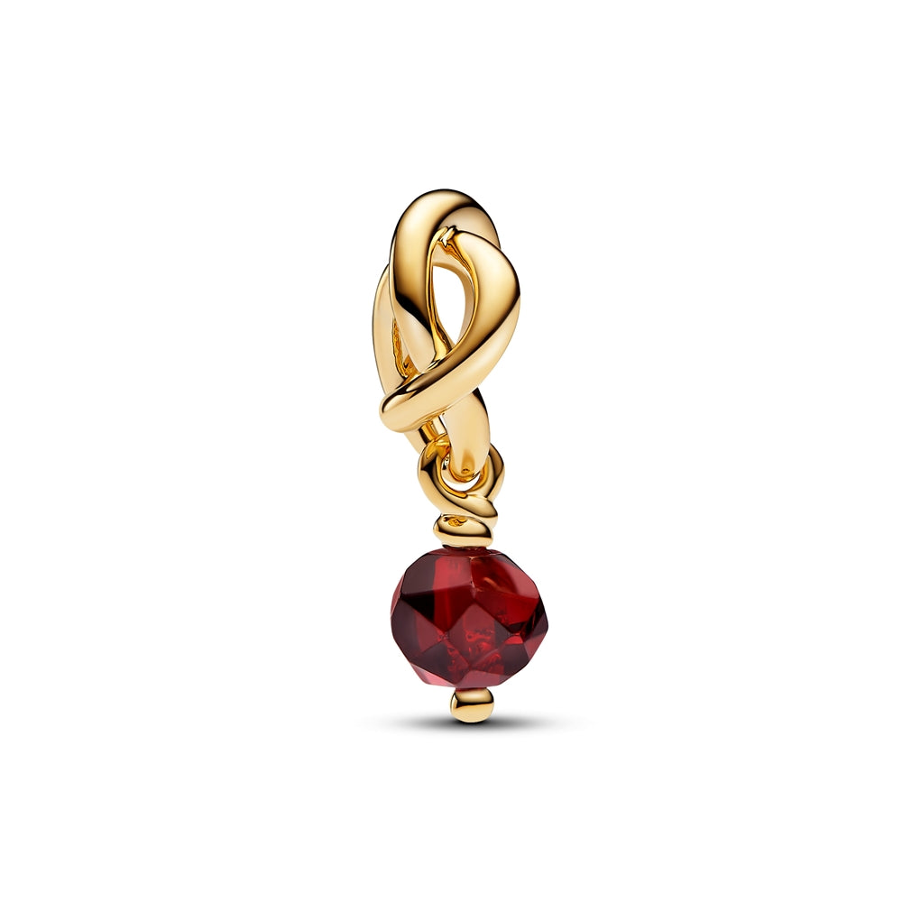 Pandora Gold January Eternity Circle Dangle Charm