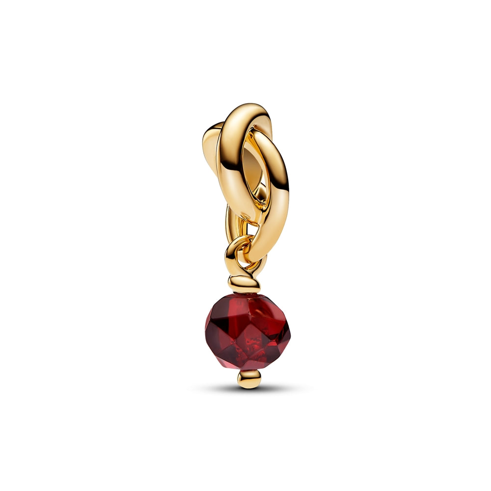 Pandora Gold January Eternity Circle Dangle Charm