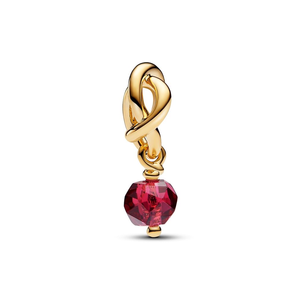 Pandora Gold July Eternity Circle Dangle Charm